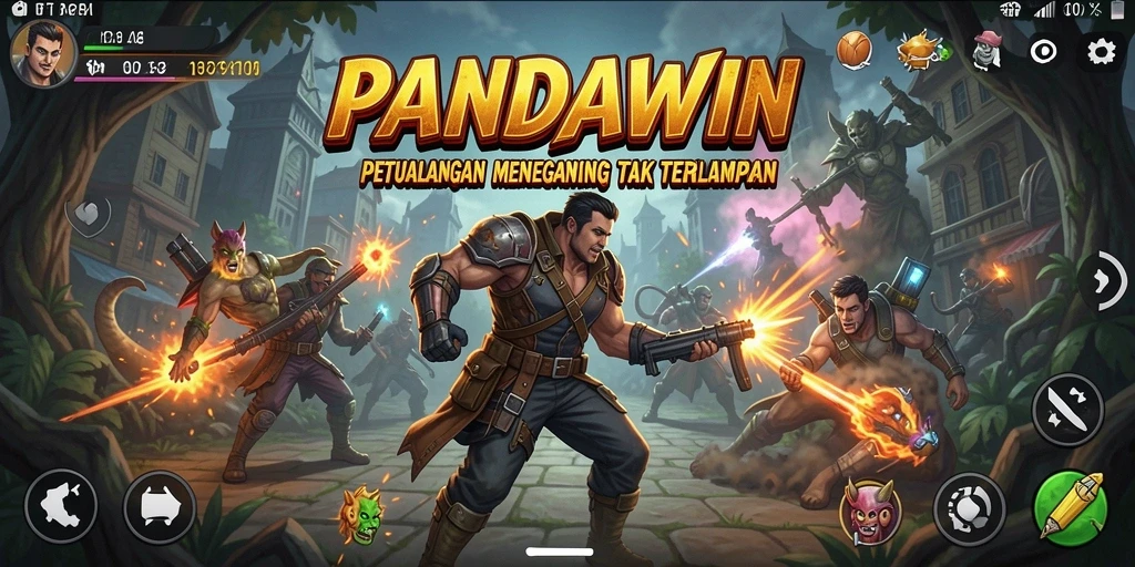 Screenshot gameplay <strong>PANDAWIN</strong> menampilkan aksi seru dalam petualangan.